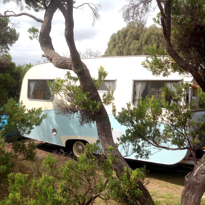 Beachside Bertie Retro Caravan Caravan for Rent in Frankston