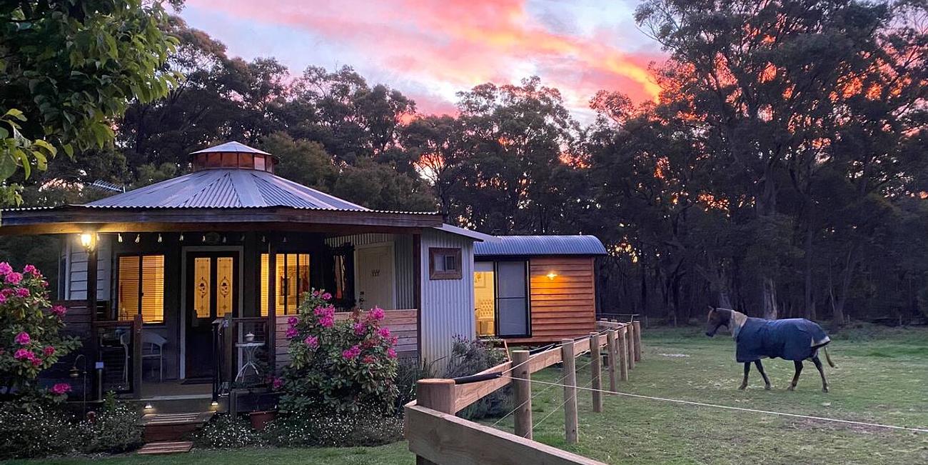 Ionaforest Yurt and Bespoke Luxe Shepherds Hut Yurt for Rent in