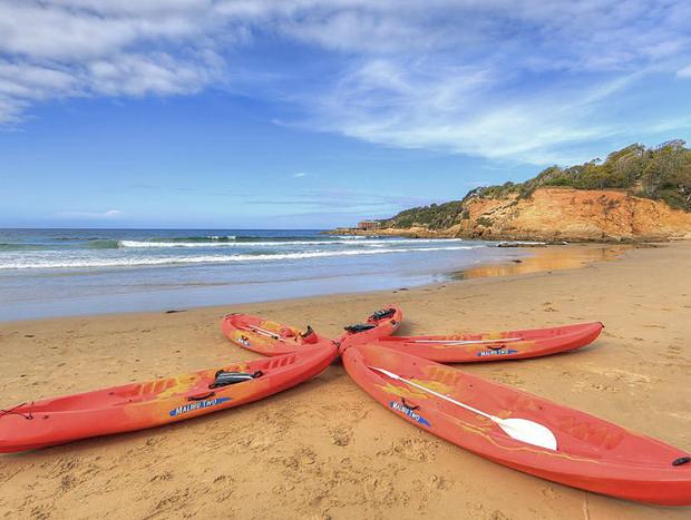 Kayaking Tathra Beach