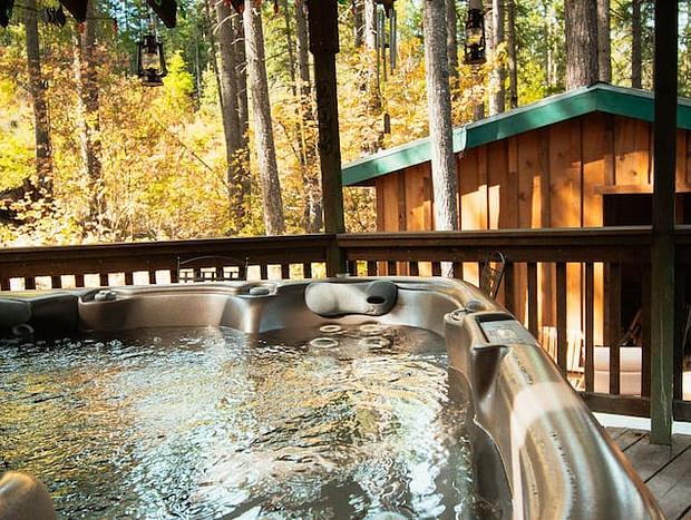 Photo 13 for Romantic Wilderness Tree House-Private Hot Tub!