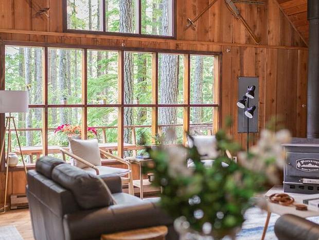 Photo 7 for Cedar & Pine A-Frame Cabin