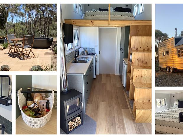 Photo 11 for Bushland Tiny Home with Outdoor Hot Tub & Hamper