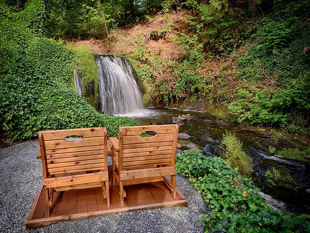 Photo 4 for Private Cabin Right on a Creek and a 15 foot Waterfall!