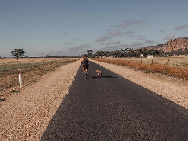 Bike the Deserted Dirt Roads around Arapiles Views