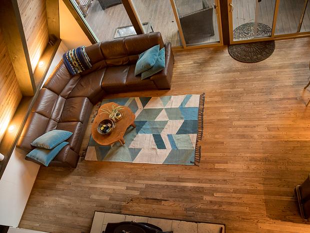 Photo 4 for Beautiful Cozy Riverfront A-Frame Cabin & Hot tub