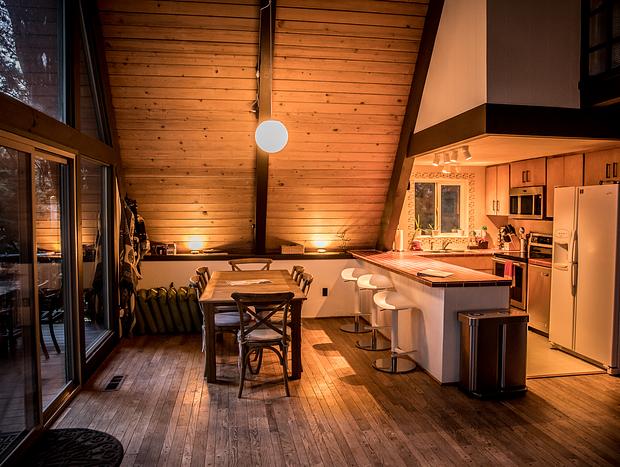 Photo 3 for Beautiful Cozy Riverfront A-Frame Cabin & Hot tub