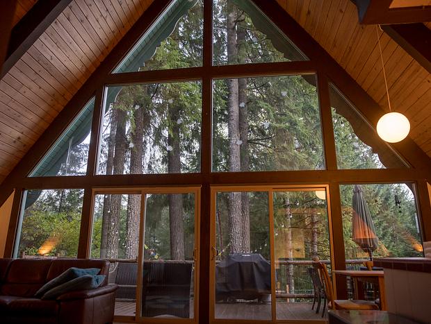 Photo 11 for Beautiful Cozy Riverfront A-Frame Cabin & Hot tub