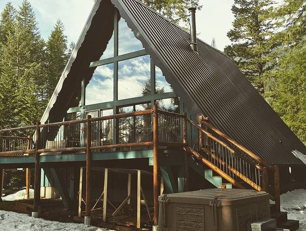 Photo 8 for Beautiful Cozy Riverfront A-Frame Cabin & Hot tub