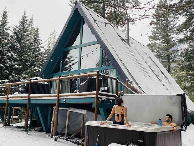 Photo 118 for Beautiful Cozy Riverfront A-Frame Cabin & Hot tub