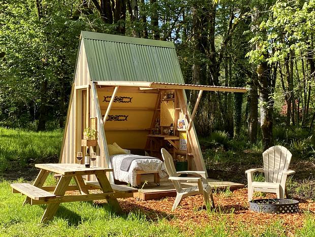 Photo 10 for NEW Waterfront A-Frame Glamping Cabin