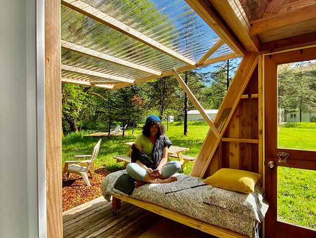 Photo 12 for NEW Waterfront A-Frame Glamping Cabin