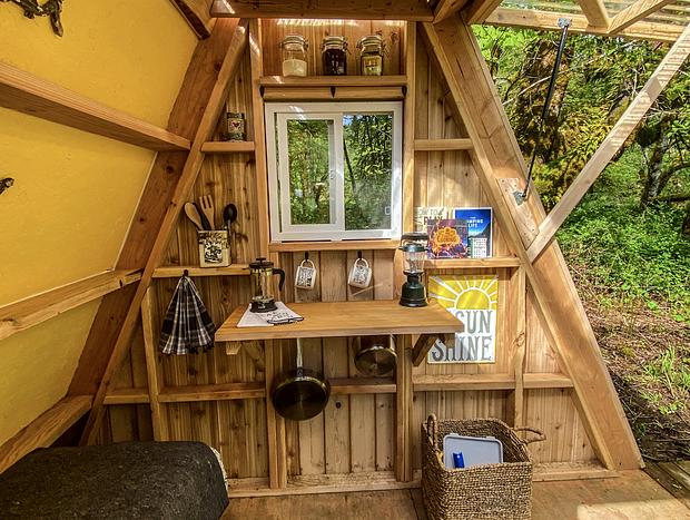 Photo 4 for NEW Waterfront A-Frame Glamping Cabin
