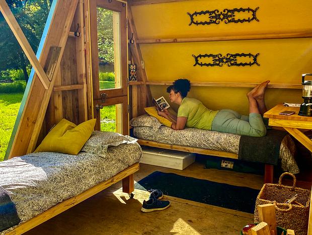Photo 11 for NEW Waterfront A-Frame Glamping Cabin