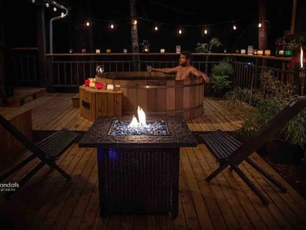 Photo 13 for Woodland Cabin Rental with a Cedar Hot Tub and Sauna in Packwood