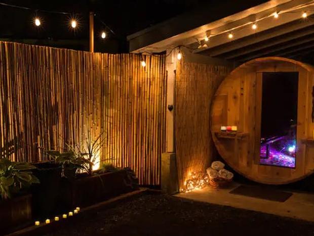 Photo 19 for Woodland Cabin Rental with a Cedar Hot Tub and Sauna in Packwood