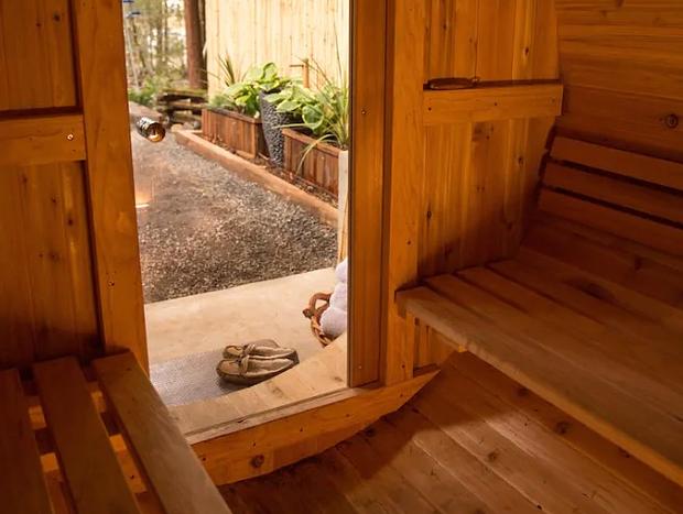 Photo 16 for Woodland Cabin Rental with a Cedar Hot Tub and Sauna in Packwood