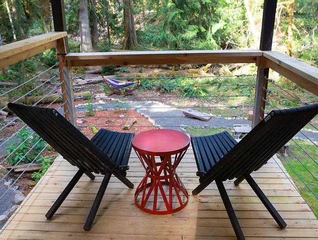 Photo 14 for Woodland Cabin Rental with a Cedar Hot Tub and Sauna in Packwood