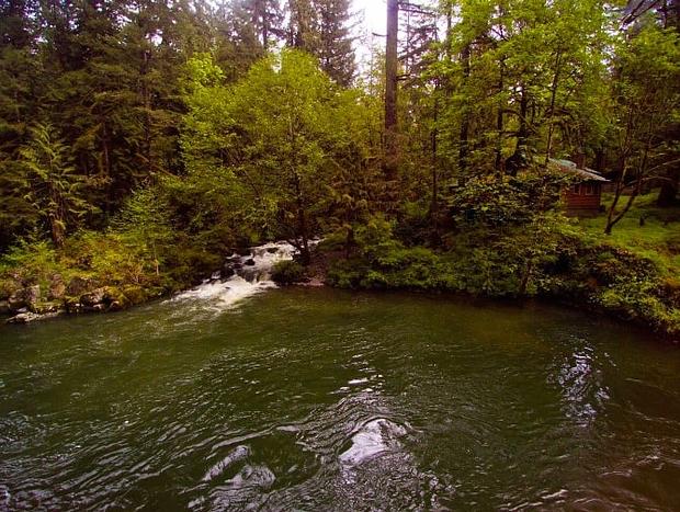 Photo 13 for Tipi Two with Cedar Sauna & Hot Tub Bath House at Trout Creek Wilderness Lodge