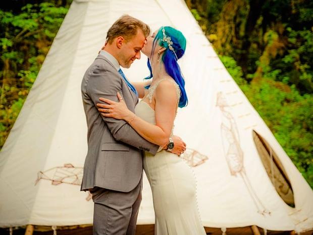 Photo 10 for Tipi Two with Cedar Sauna & Hot Tub Bath House at Trout Creek Wilderness Lodge