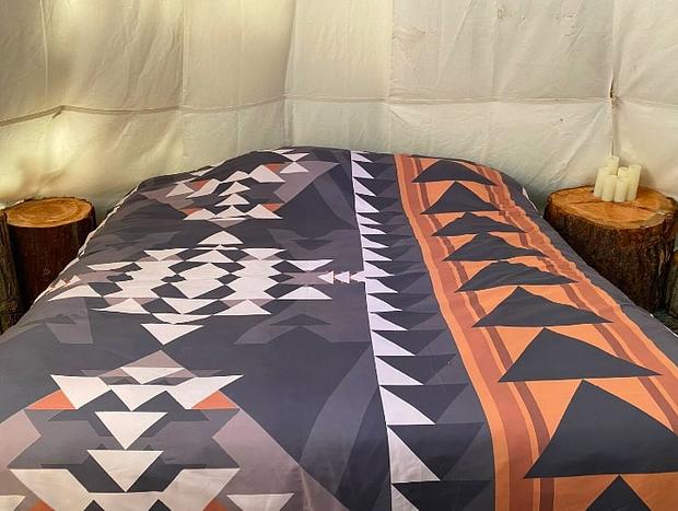 Photo 8 for Tipi Two with Cedar Sauna & Hot Tub Bath House at Trout Creek Wilderness Lodge