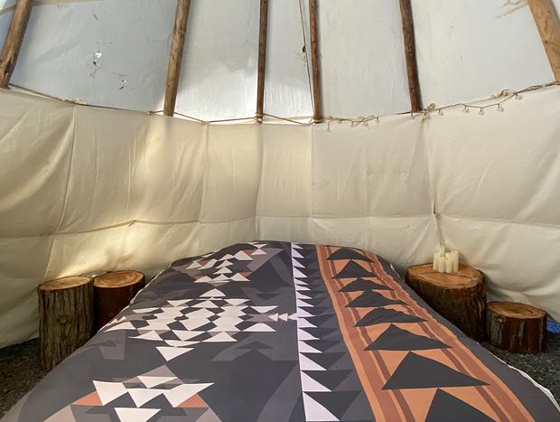 Photo 9 for Tipi By The Creek - Cedar Sauna and Hot Tub