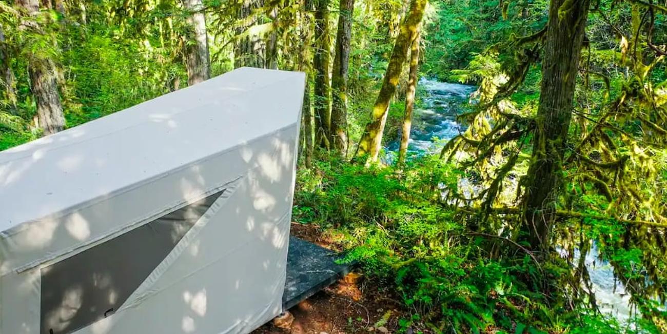 Futuristic Forest Find Jupe Cabin 4 With Hot Tub Sauna Cabin for