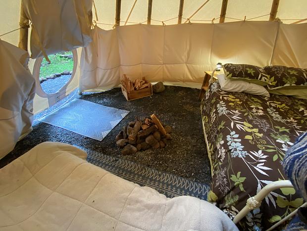 Photo 25 for Tipi Two with Cedar Sauna & Hot Tub Bath House at Trout Creek Wilderness Lodge