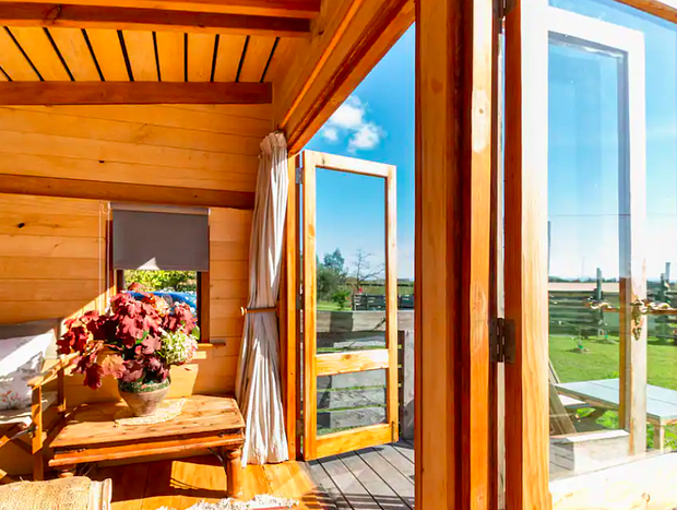 Photo 5 for FreeFall Hut - Rustic Romantic Cabin With Orchard Views