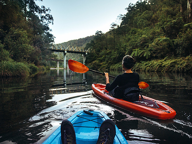 Kayaking Thompson River
