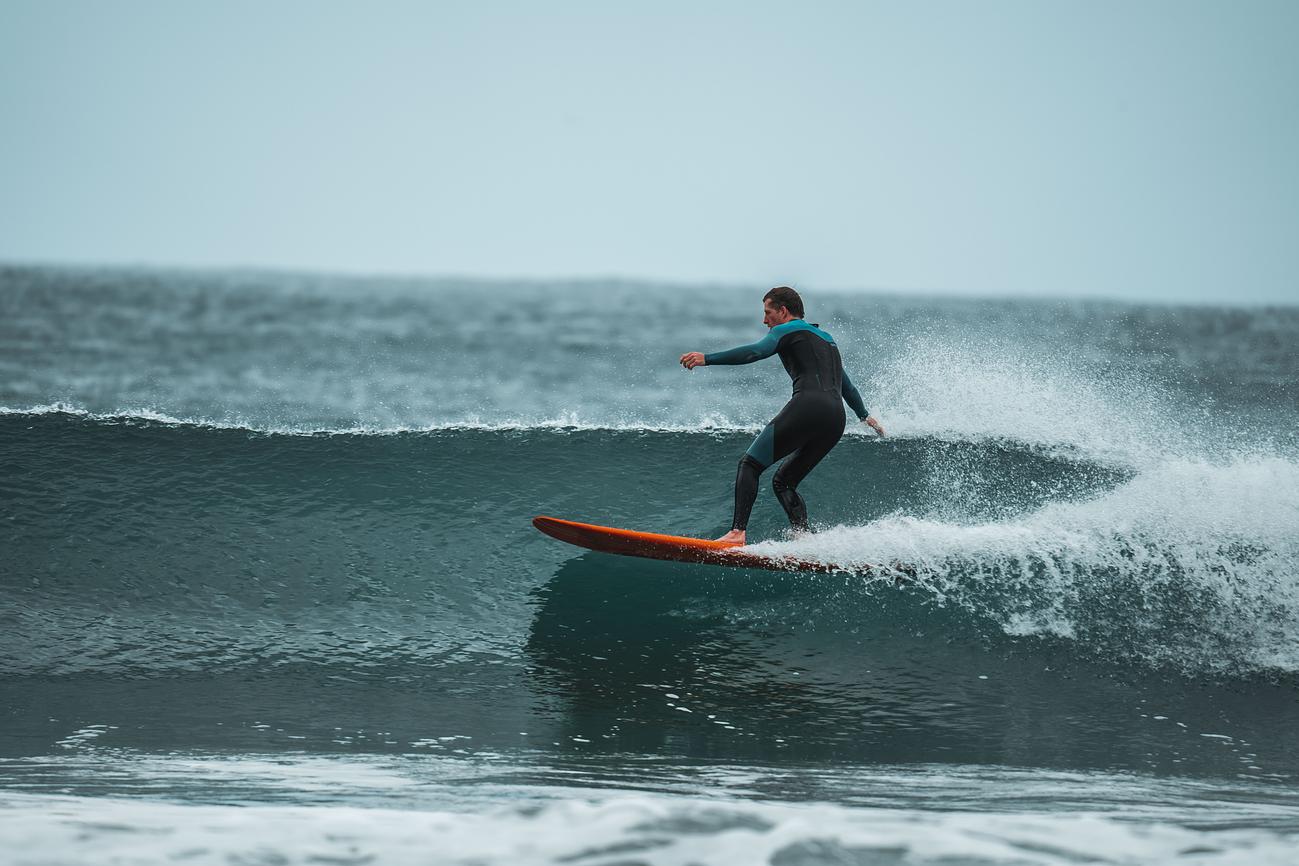 Surfing at Apollo Bay Riparide