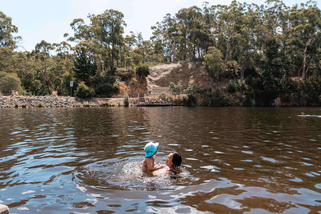 Take a dip at Lake Daylesford Riparide