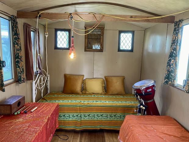 Photo 12 for Waterfront Vintage Cottage & Gypsy Caravans with jetty, kayaks & fire pit