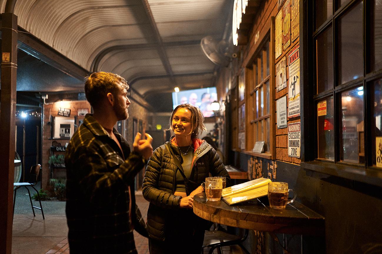 Pool and grub at Victoria's smallest pub Riparide