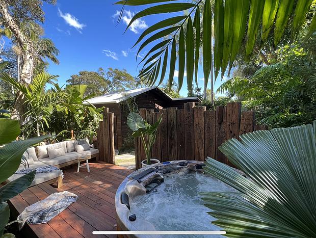 Photo 39 for Beach Jungle: Hot Tub, Firepit & Pool in Pet-Friendly Seaside Oasis