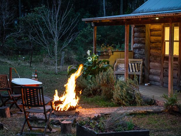 Photo 6 for Spacious Luxury Log Cabin Near Beach - dog-friendly & private at Bawley Ridge Farm
