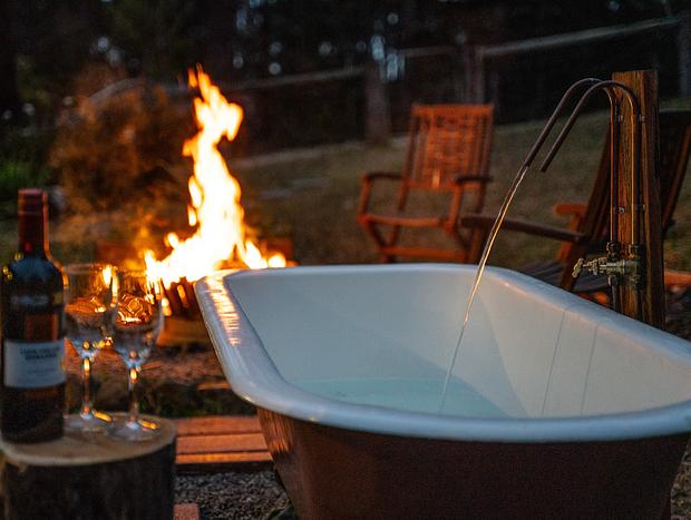 Photo 7 for Spacious Luxury Log Cabin Near Beach - dog-friendly & private at Bawley Ridge Farm