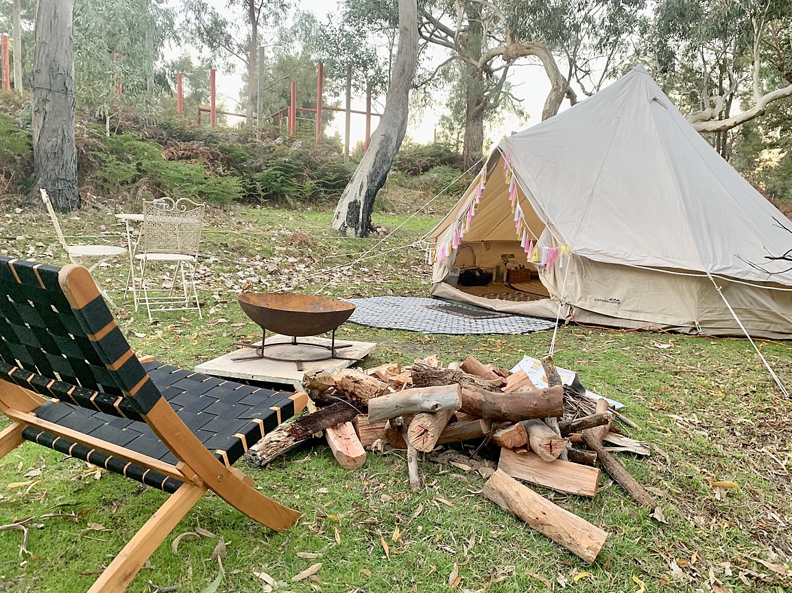 Wanderlust Bell Tent Glamping for Rent in Halls Gap, VIC, AU Riparide