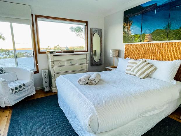 Photo 19 for Expansive Bay Views, Light and Airy House, Wood Fire