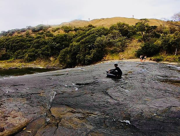 Photo 1 for Sliding fast down a rock slide