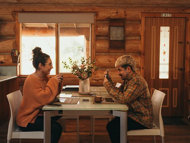 Photo 4 for Autumn getaway in a cosy Log Cabin