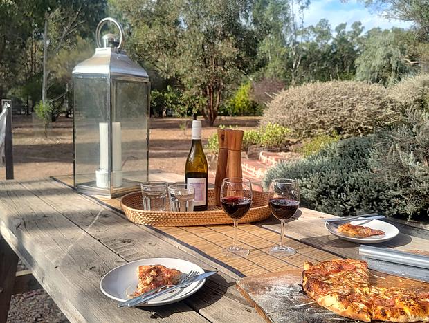 Photo 13 for Muckleford Forest Cottage - Quiet bush stay with dam, pizza oven & wood fire