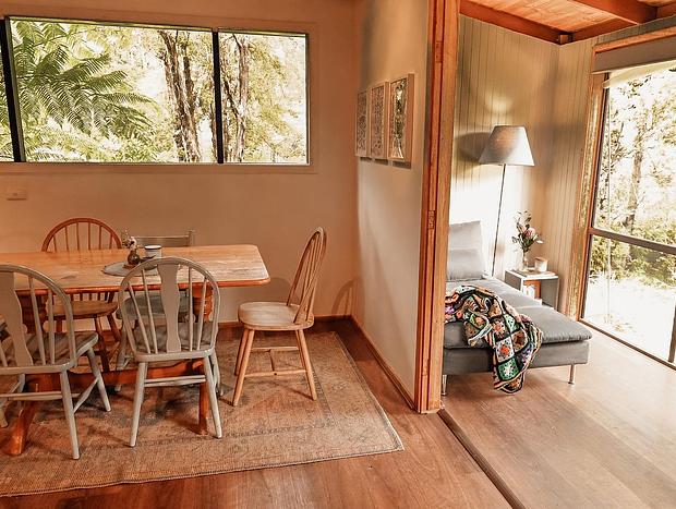 Photo 6 for Warby Serenity: Nature Escape with Outdoor Tubs & Fireplace