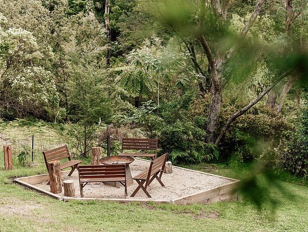 Photo 15 for Warby Serenity: Nature Escape with Outdoor Tubs & Fireplace