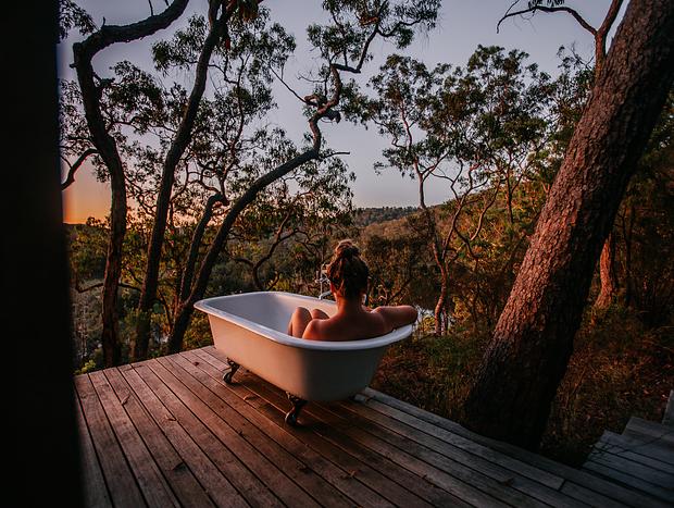 Photo 2 for Outdoor Bath at Sunset