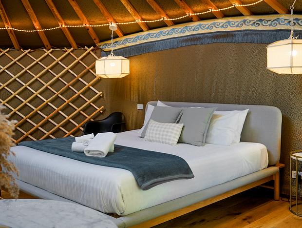 Photo 6 for Mountain view yurt with private spa