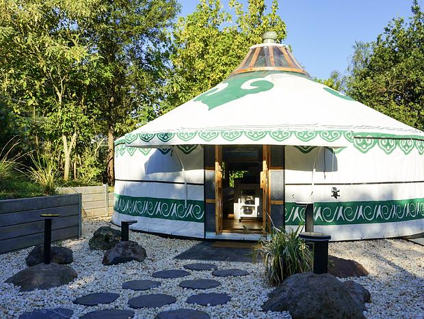 Photo 19 for Mountain view yurt with private spa