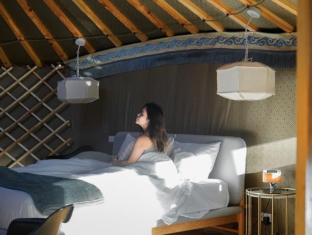Photo 18 for Mountain view yurt with private spa