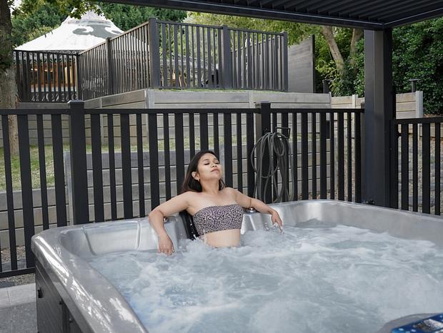 Photo 4 for Mountain view yurt with private spa
