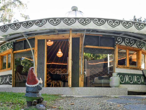 Photo 10 for Mountain view yurt with private spa