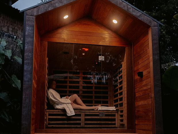 Photo 12 for Cozy Couples Tiny home: Sauna,Outdoor Bath, Fire pit